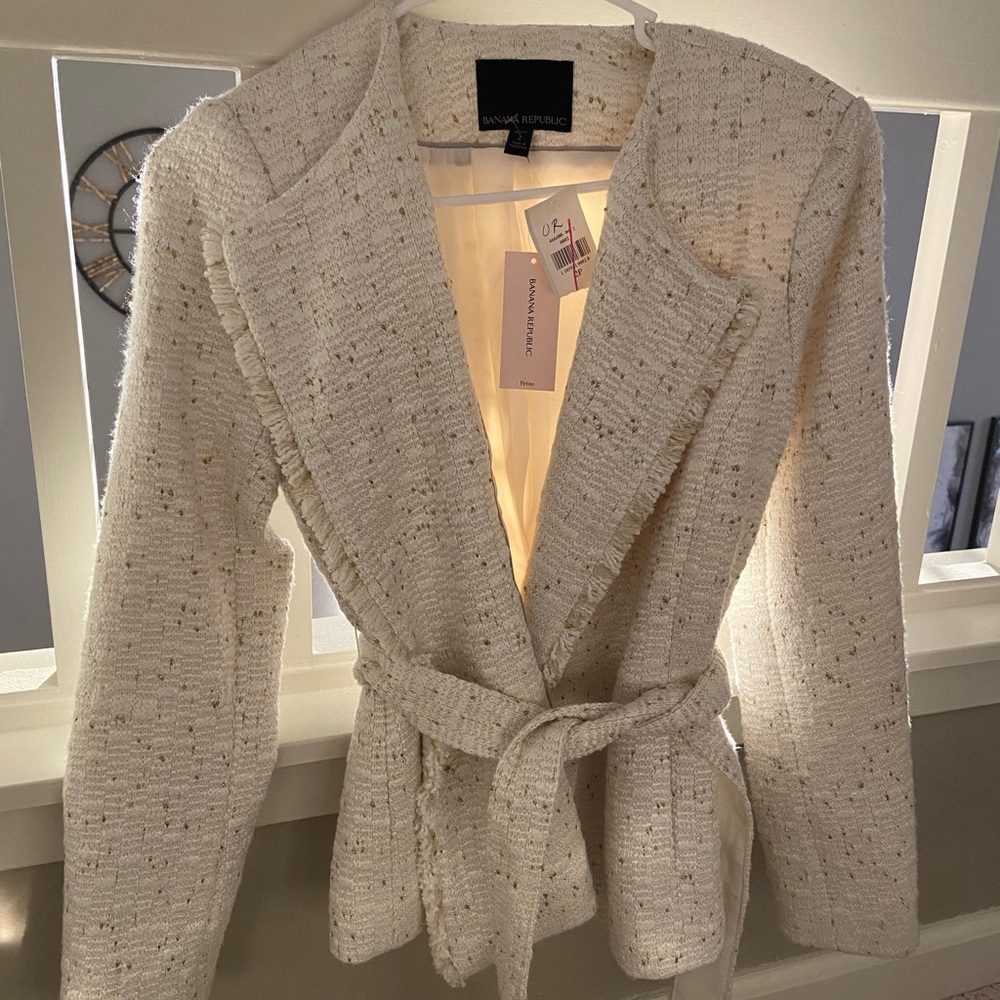 Banana Republic tweed coat
